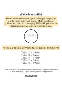 Anillo bolita -Plata 925 baño oro 18k - Talla 10, 12 y 14