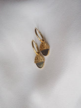 Cargar imagen en el visor de la galería, PACK: Collar + Pendientes aros 14mm bellotera - Plata baño oro 24k (PRE-VENTA)