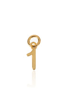 Cargar imagen en el visor de la galería, Collar: Cadena y colgante número-  Plata 925 baño oro 18K - Todos disponibles
