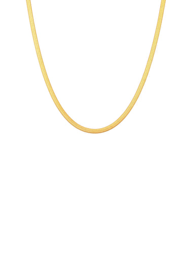 Collar magic (ancho 4mm) • Acero dorado 316L baño oro 18k
