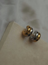 Cargar imagen en el visor de la galería, Pendientes aros 15mm • Acero 316L baño oro 18k y baño plata