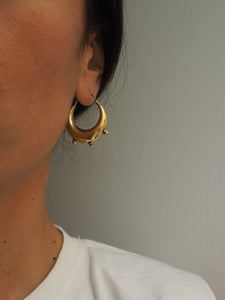 Pendientes India 003 - Edición limitada - Latón baño de oro 18k