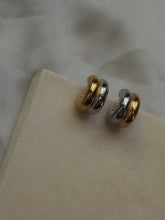 Cargar imagen en el visor de la galería, Pendientes aros 15mm • Acero 316L baño oro 18k y baño plata
