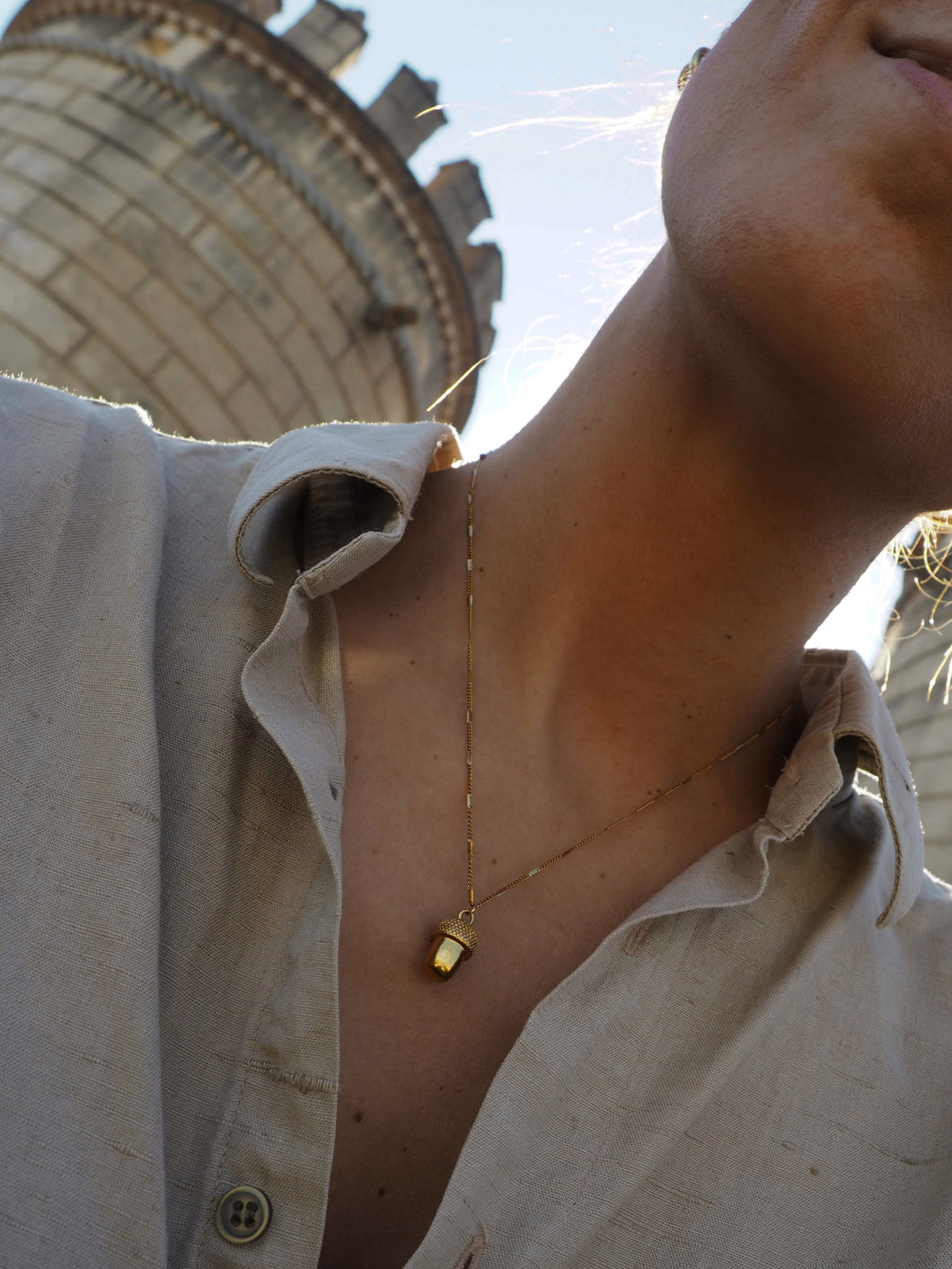 Collar Bellotera 2.0 - Acero dorado 316L baño oro 18k