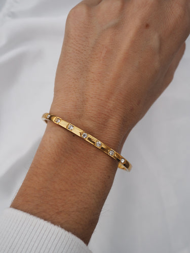 Pulsera Adeline · Acero dorado 316L baño oro 18k