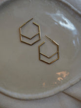 Cargar imagen en el visor de la galería, Pendientes India 020 - Latón baño oro 18k - Original India - Edición limitada