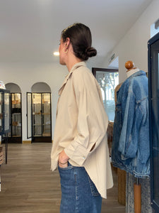 Blusa camel 100% algodón - Talla: S y L