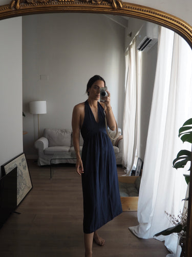 Vestido Marilyn azul marino