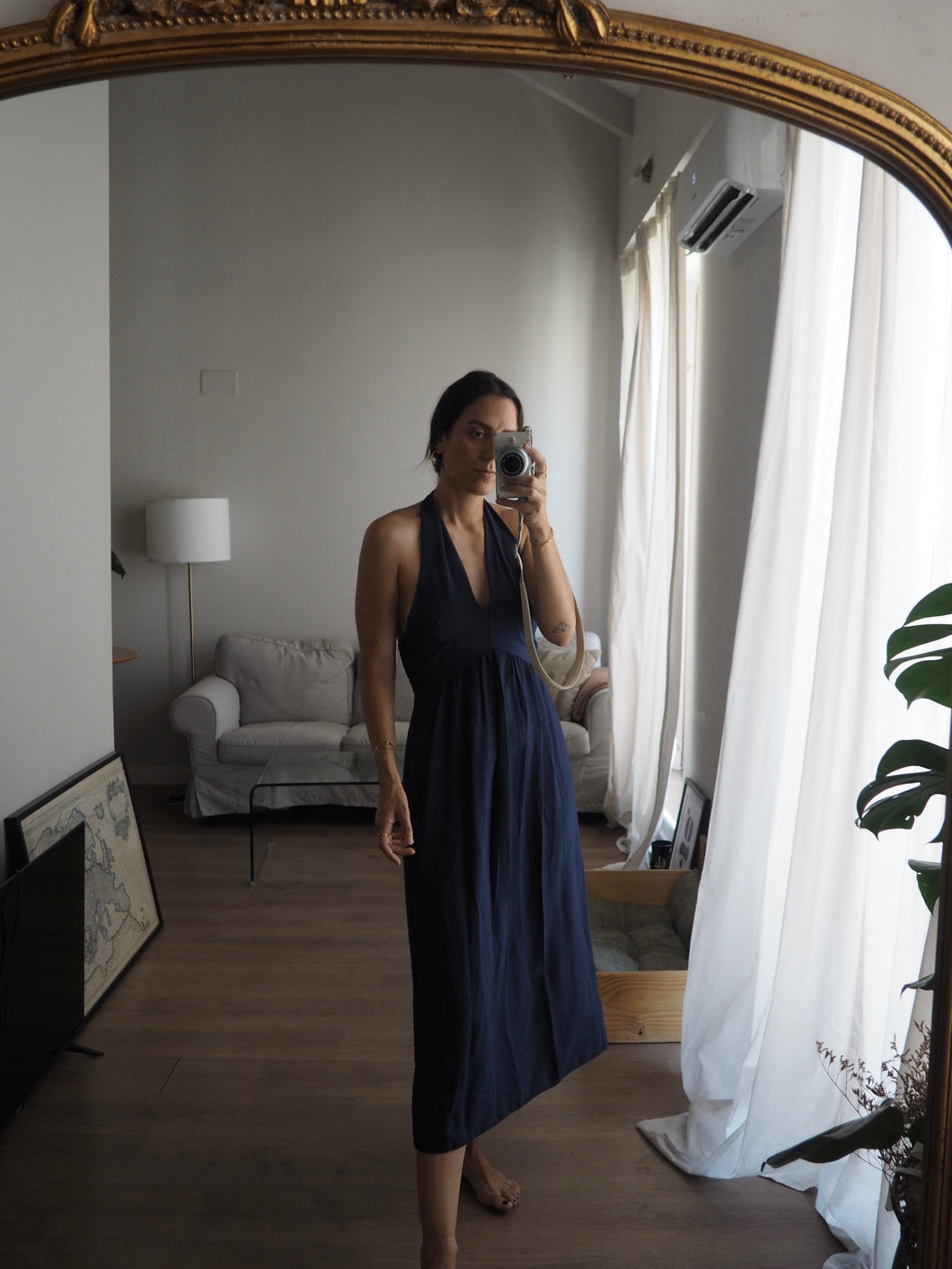 Vestido Marilyn azul marino