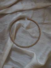 Cargar imagen en el visor de la galería, Collar Elisa circonitas • Acero dorado 316L baño oro 18k