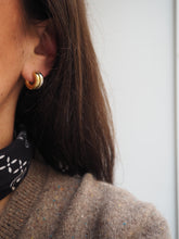 Cargar imagen en el visor de la galería, Pendientes aros 15mm • Acero 316L baño oro 18k y baño plata