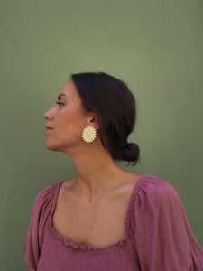 Pendientes Joana - Latón chapado oro 18k