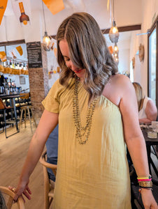 Collar María - Acero dorado 304L baño oro 14k