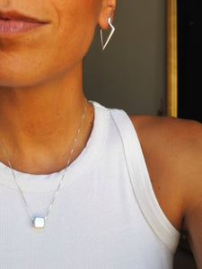 Collar GEOMETRIC 005 - Plata vieja