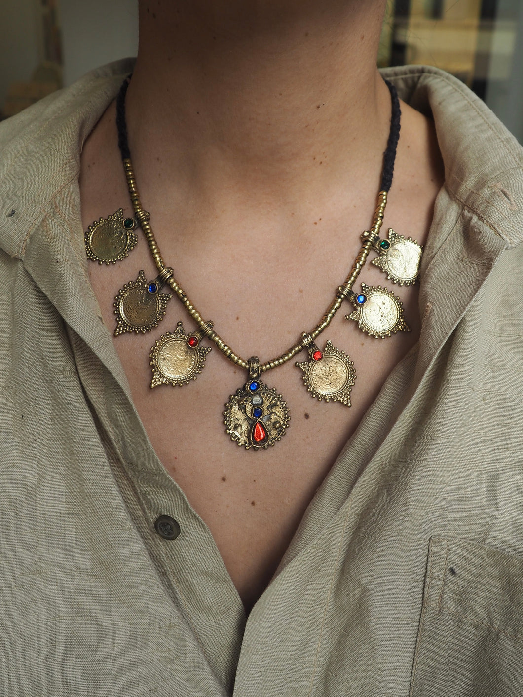 Collar original India 015 - Pieza única