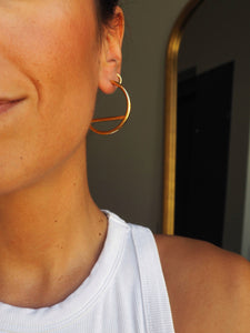 Pendientes GEOMETRIC 003 - Plata 925 baño oro 18K - par 30€