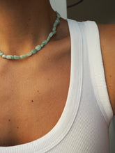 Cargar imagen en el visor de la galería, Collar Tossa de Mar • minerales + acero dorado 316L baño oro 18k