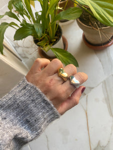 Anillo Cuore -  Acero dorado 316L baño oro 18K - Tallas de 12, 14 y 16