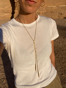 Collar Abu Simbel - Acero dorado 304L baño oro 14k