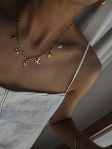Collar Albufeira - Acero dorado 304L baño oro 14k