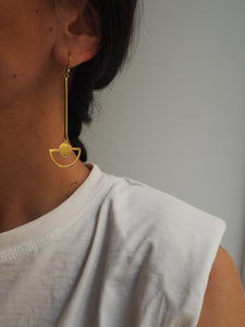 Pendientes India 004 - Edición limitada - Latón baño de oro 18k