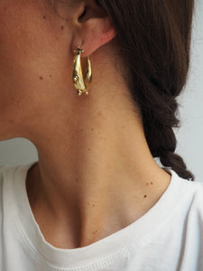 Pendientes India 003 - Edición limitada - Latón baño de oro 18k