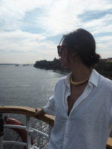 Collar Nilo - Acero dorado 304L baño oro 14k