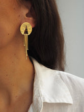 Cargar imagen en el visor de la galería, Pendientes India 013 - Latón baño oro 18k - Original India - Edición limitada
