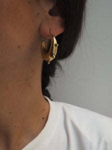 Pendientes India 003 - Edición limitada - Latón baño de oro 18k