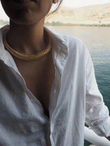 Collar Nilo - Acero dorado 304L baño oro 14k