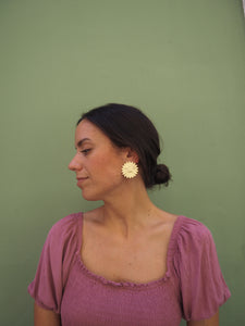 Pendientes Joana - Latón chapado oro 18k