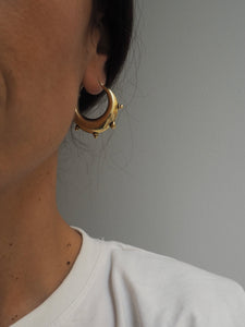 Pendientes India 003 - Edición limitada - Latón baño de oro 18k