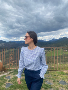 Blusa vichy algodón