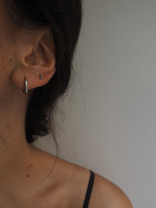 Piercing luna - Acero 316L baño plata rodiada
