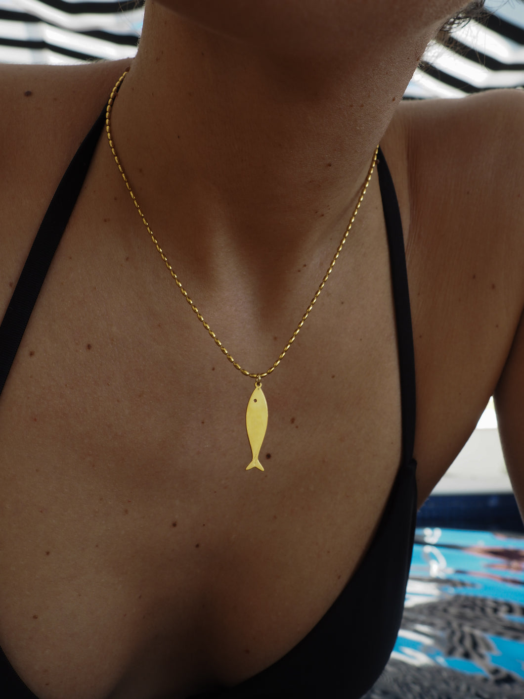 Collar Vilamoura - Acero dorado 316L baño oro 18k
