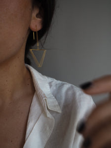 Pendientes Guiza  - Acero dorado 304L baño oro 14k