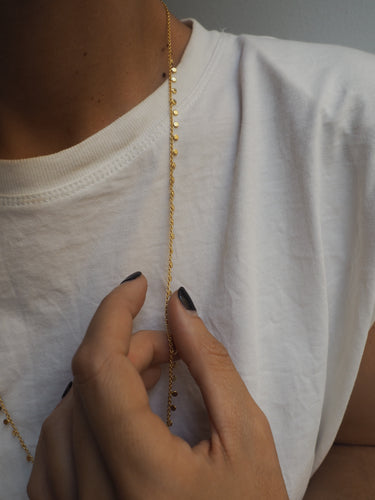 Collar India 007 70cm - Edición limitada - Latón baño de oro 18k