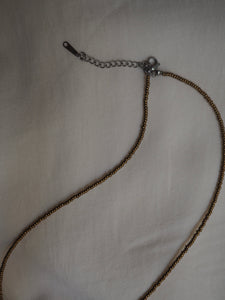 Collar Cristina gold - Acero 316L cuentas de cristal