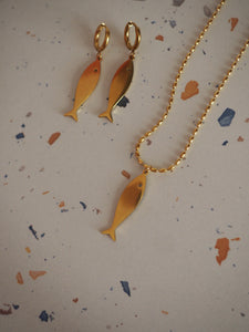 Collar Vilamoura - Acero dorado 316L baño oro 18k
