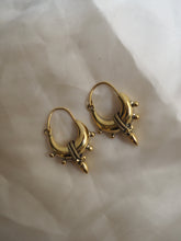 Cargar imagen en el visor de la galería, Pendientes India 002 - Edición limitada - Latón baño de oro 18k