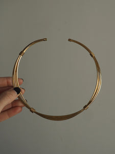 Collar Aswan - Acero dorado 316L baño oro 18k