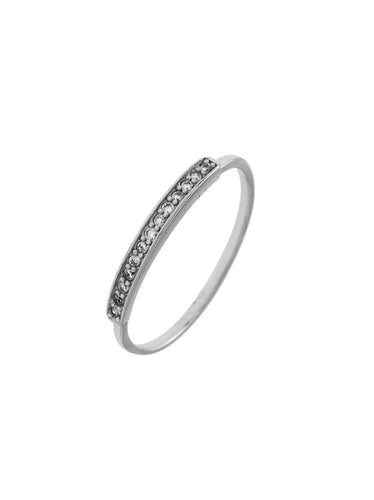 Anillo circonitas · Plata 925 · Talla 12 y 14