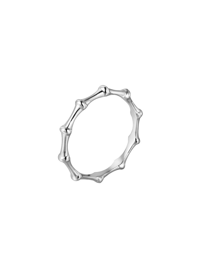 Anillo bambú - Plata 925 - Talla 16