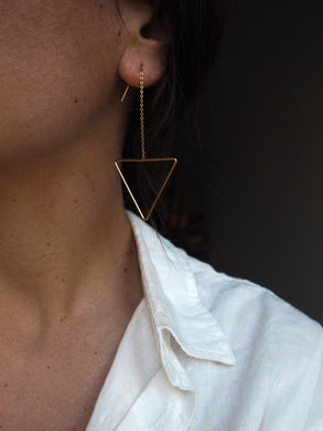 Pendientes Guiza  - Acero dorado 304L baño oro 14k