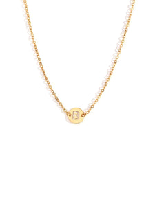 Collar letra - Acero dorado 316L baño oro 18k - Elige tu letra