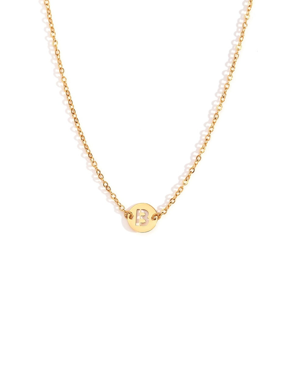 Collar letra - Acero dorado 316L baño oro 18k - Elige tu letra