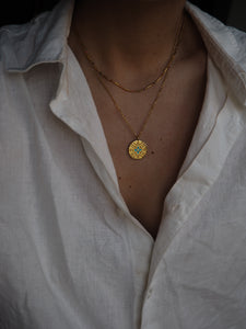 Collar Hatshepsut - Acero dorado 316L baño oro 18k