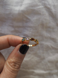 Anillo Nilo - Plata 925 chapado oro 1micra - Talla 15 y 20