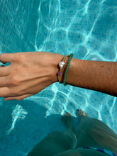 Cargar imagen en el visor de la galería, Pack 2 pulseras: perla cultivada y amatista + aventurina natural