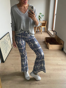Pantalón navajo azul - Talla única elástico